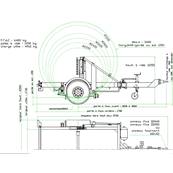 Remorque porte touret PTAC 6400 kg