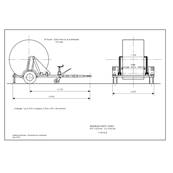 Remorque porte touret PTAC 1500 kg