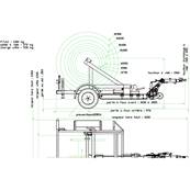 Remorque porte touret PTAC 1300 kg élargie