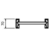 Rampe ALU avec rebord largeur 240mm