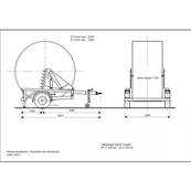 Remorque porte tourets PTAC 7500 kg